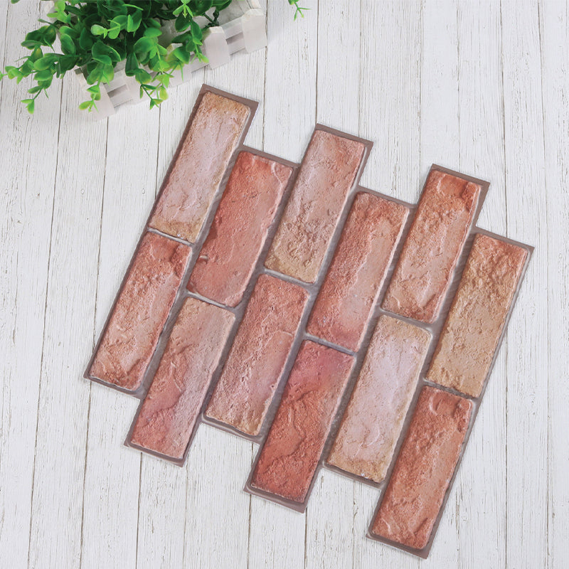 Modern Matte Peel and Stick Tile Rectangular PVC Subway Tile for Bathroom