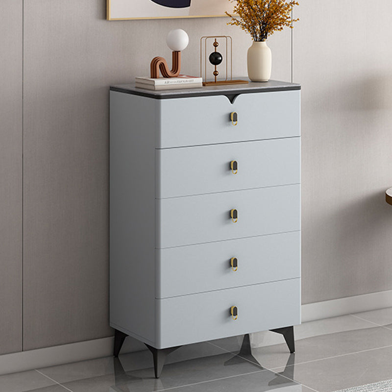 Stone Glam Storage Chest Bedroom 16" Wide Chest with Drawers