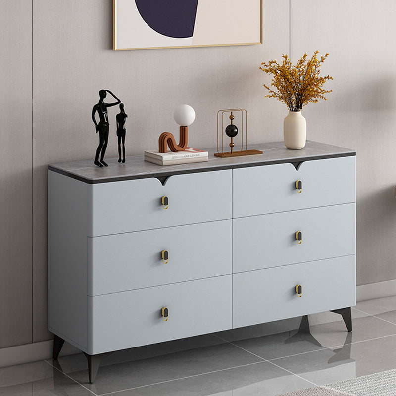 Stone Glam Storage Chest Bedroom 16" Wide Chest with Drawers
