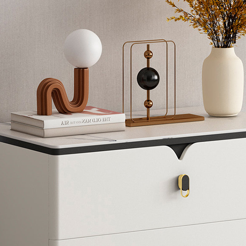 Stone Glam Storage Chest Bedroom 16" Wide Chest with Drawers