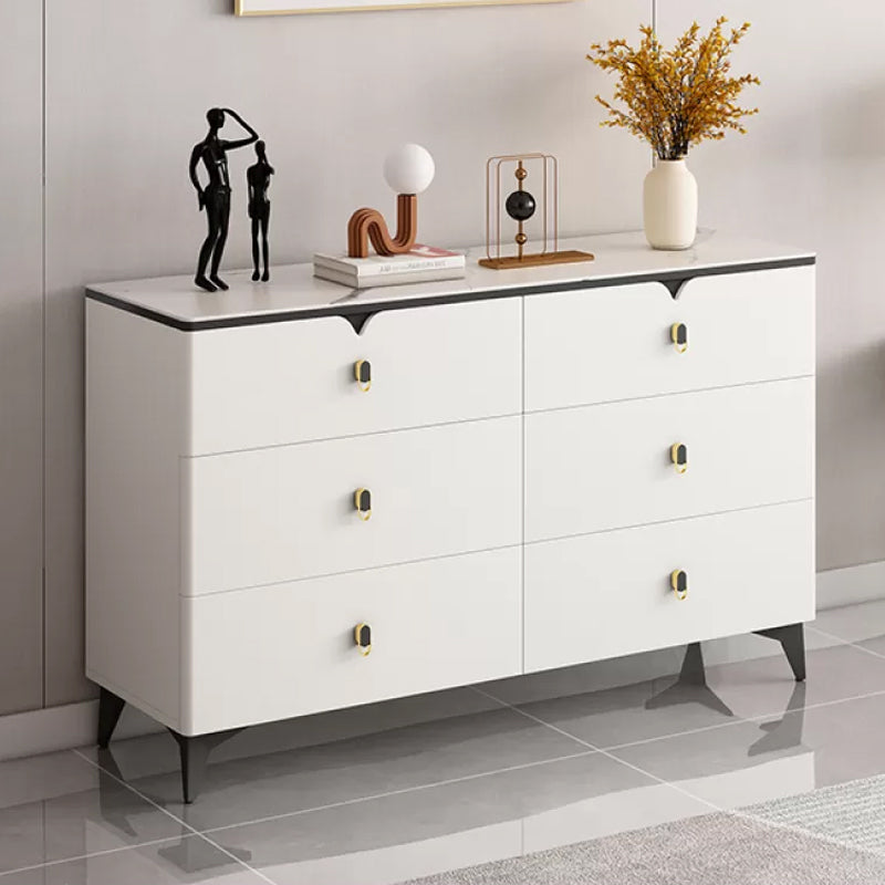 Stone Glam Storage Chest Bedroom 16" Wide Chest with Drawers