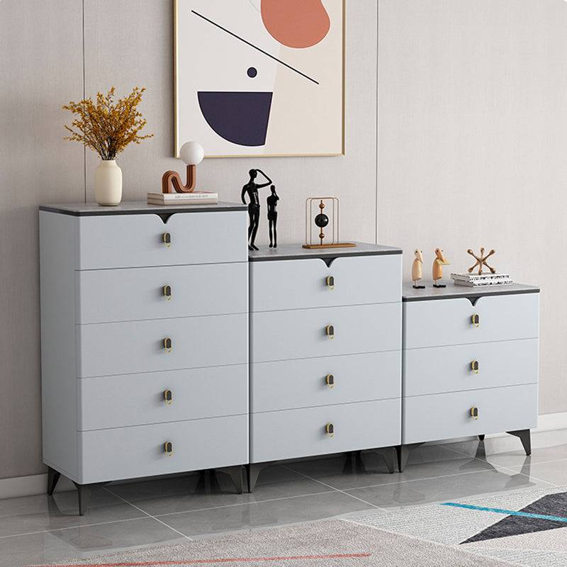 Stone Glam Storage Chest Bedroom 16" Wide Chest with Drawers