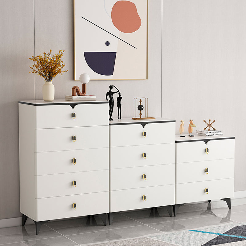 Stone Glam Storage Chest Bedroom 16" Wide Chest with Drawers