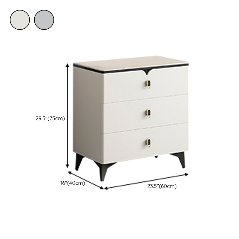 Stone Glam Storage Chest Bedroom 16" Wide Chest with Drawers