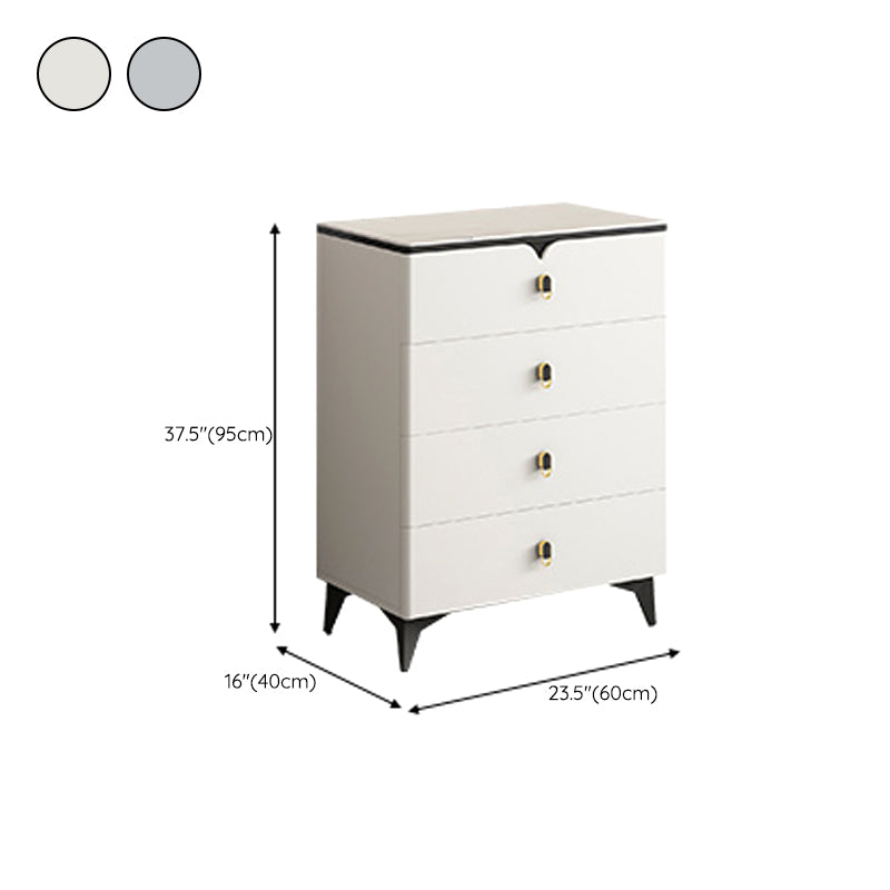 Stone Glam Storage Chest Bedroom 16" Wide Chest with Drawers