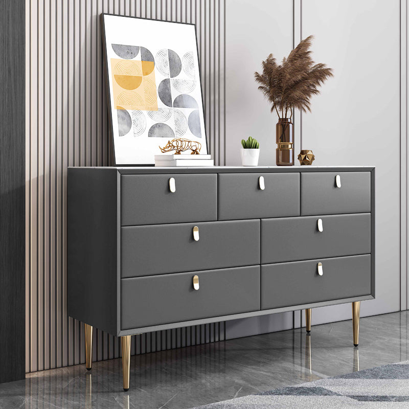 Glam Stone Storage Chest Bedroom 16" Wide Chest with Drawers