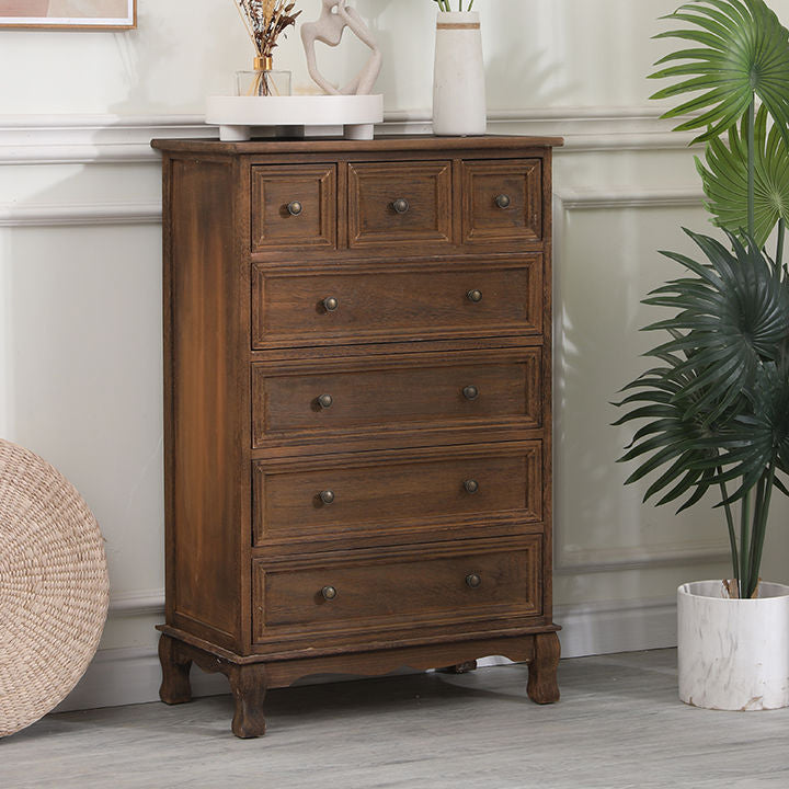 Contemporary Solid Wood Storage Chest Dresser Bedroom Dresser