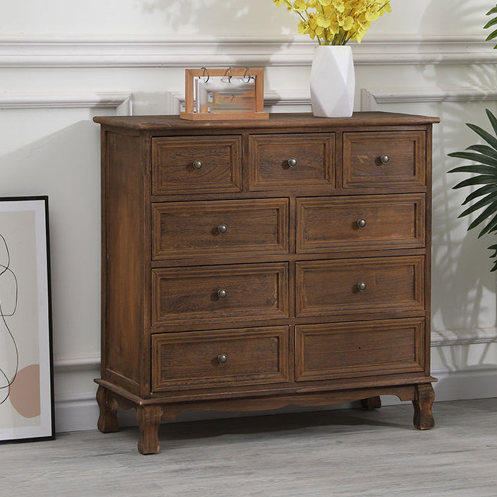 Contemporary Solid Wood Storage Chest Dresser Bedroom Dresser