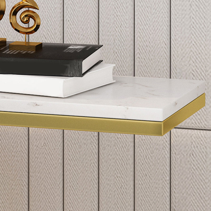 31.5-inch Tall Glam Console Accent Table Marble Console Table with 1 Shelf