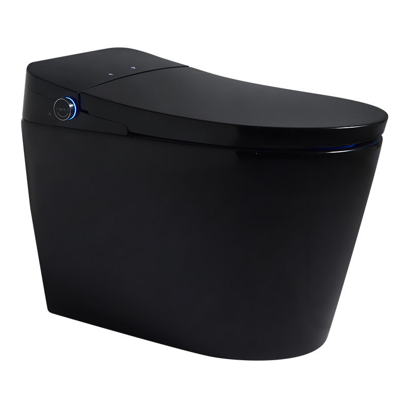 Concealed Tank Toilet Floor Mount Heated Seat One-Piece Toilet with Slow Close Seat