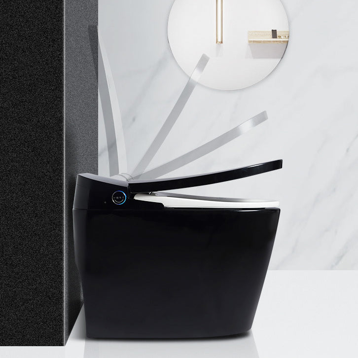 Concealed Tank Toilet Floor Mount Heated Seat One-Piece Toilet with Slow Close Seat