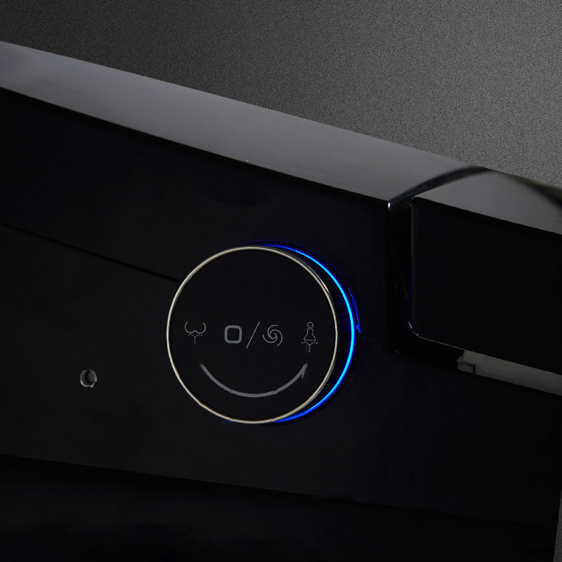 Concealed Tank Toilet Floor Mount Heated Seat One-Piece Toilet with Slow Close Seat