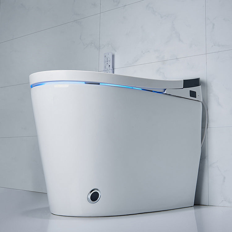 Floor Mount Flush Toilet Heated Seat One-Piece Toilet with Slow Close Seat