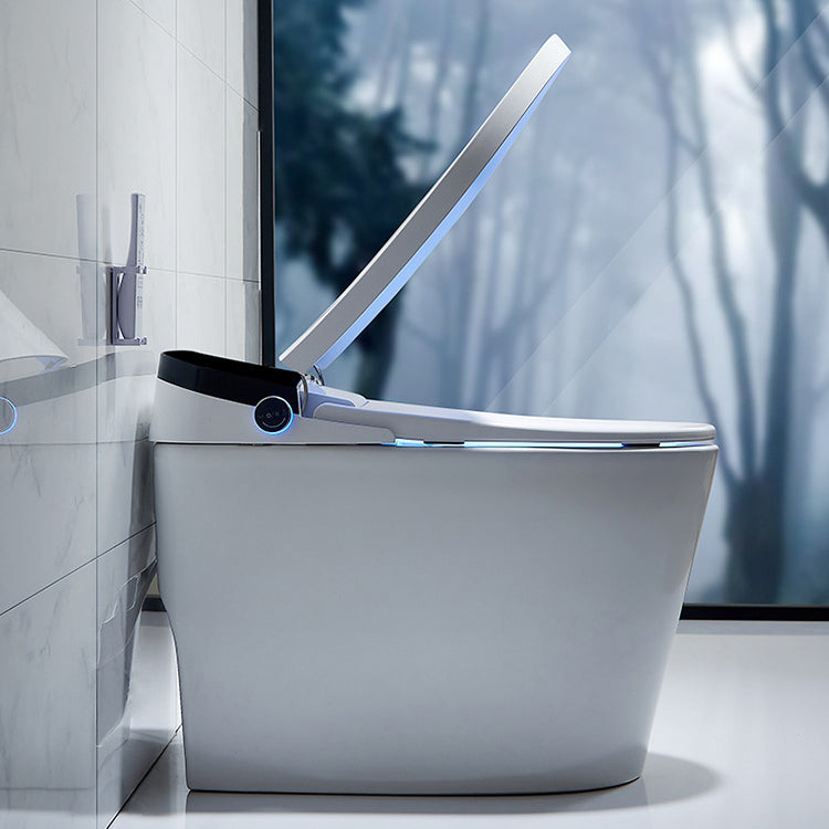 Floor Mount Flush Toilet Heated Seat One-Piece Toilet with Slow Close Seat