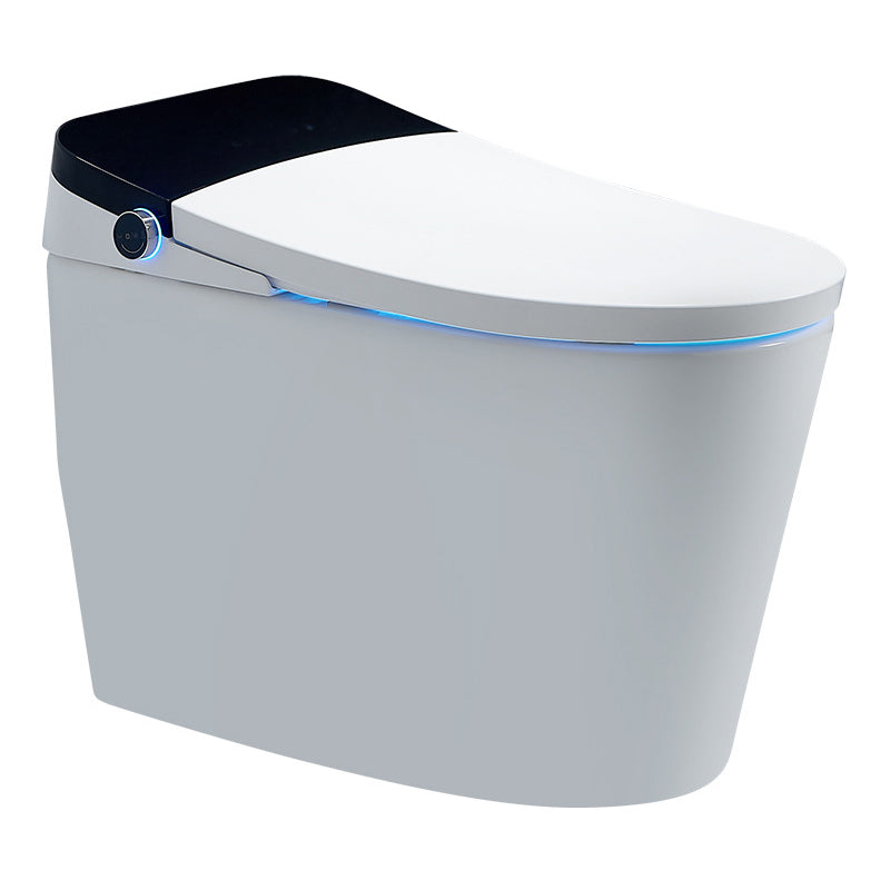 Floor Mount Flush Toilet Heated Seat One-Piece Toilet with Slow Close Seat