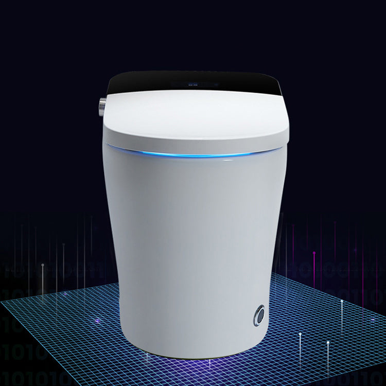 Floor Mount Flush Toilet Heated Seat One-Piece Toilet with Slow Close Seat