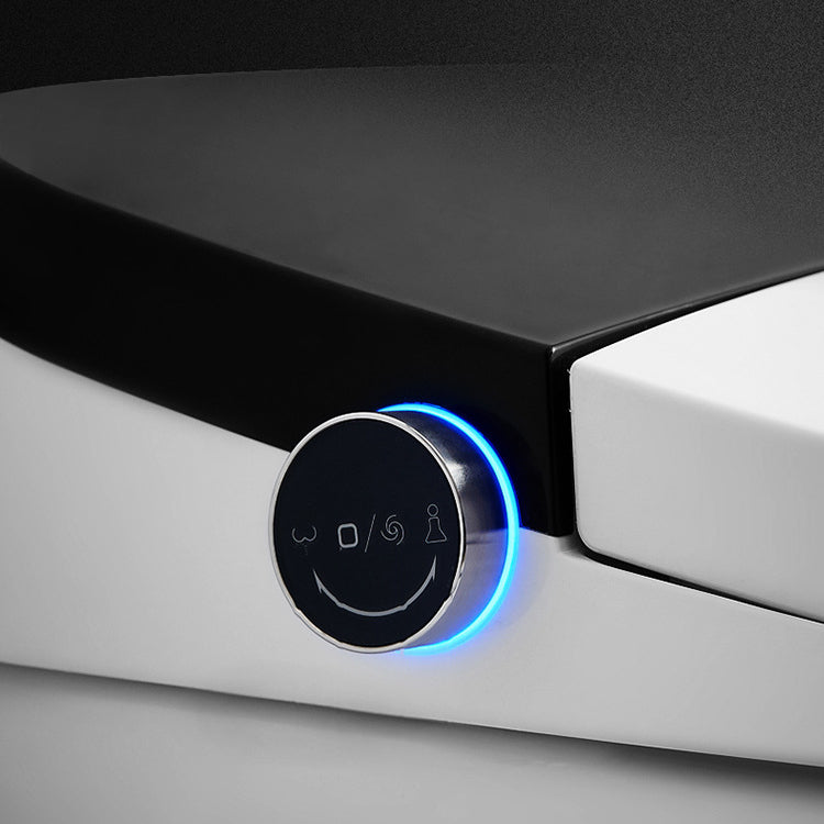 Floor Mount Flush Toilet Heated Seat One-Piece Toilet with Slow Close Seat