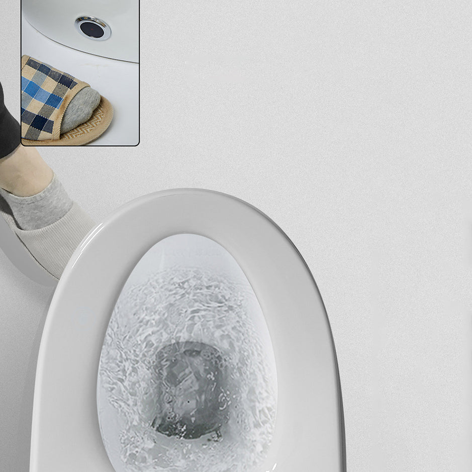 Floor Mount Flush Toilet Heated Seat One-Piece Toilet with Slow Close Seat