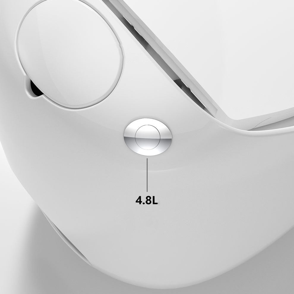 Modern Floor Mount Toilet Siphon Ceramic Flush Toilet with Seat for Bathroom