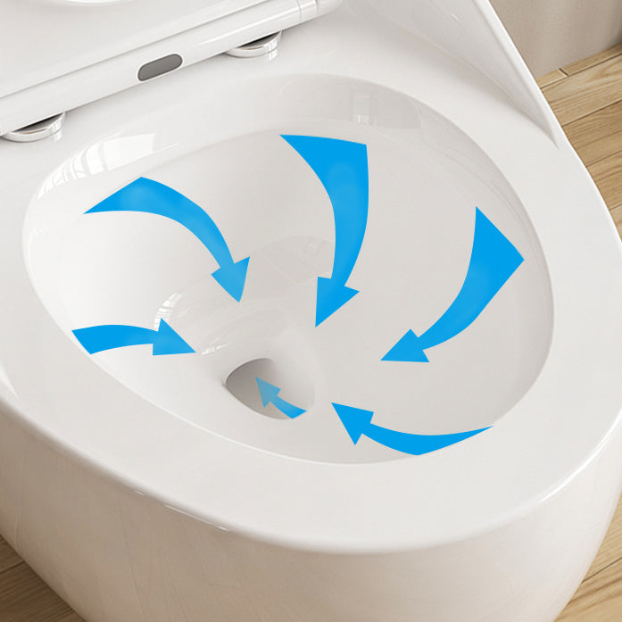 Modern Toilet Concealed Tank One-Piece Flush Toilet with Slow Close Seat