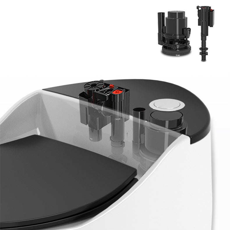 Modern Toilet Concealed Tank One-Piece Flush Toilet with Slow Close Seat