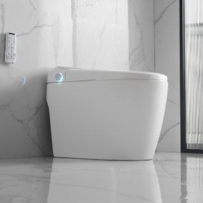 Modern One Piece Toilet Seat Included Floor Mounted Toilet Bowl for Washroom