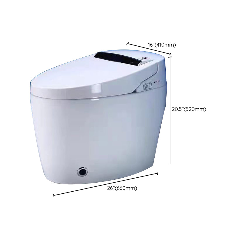 Modern One Piece Toilet Seat Included Floor Mounted Toilet Bowl for Washroom