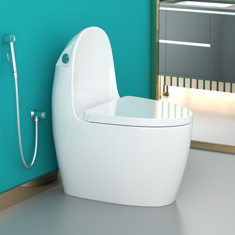 Floor Mount Flush Toilet Concealed Tank One-Piece Toilet with Slow Close Seat