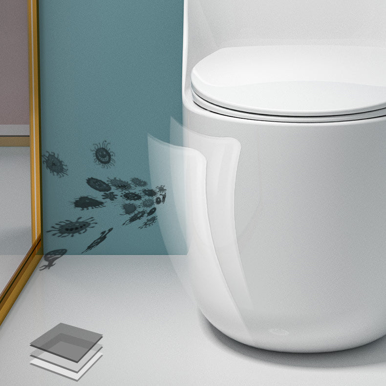 Floor Mount Flush Toilet Concealed Tank One-Piece Toilet with Slow Close Seat