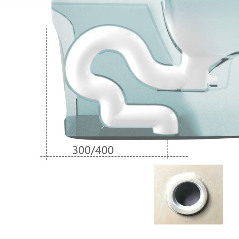 Floor Mount Flush Toilet Concealed Tank One-Piece Toilet with Slow Close Seat