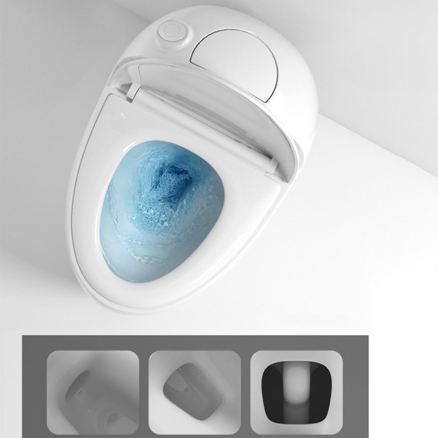 Floor Mount Flush Toilet Concealed Tank One-Piece Toilet with Slow Close Seat