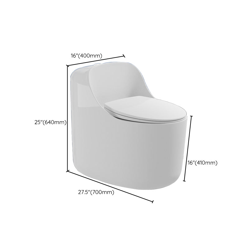 Floor Mount Flush Toilet Concealed Tank One-Piece Toilet with Slow Close Seat
