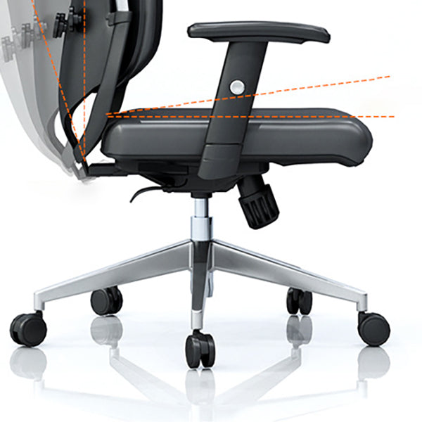 Modern Desk Chair Leather Computer Chair Executive Chair with Wheels