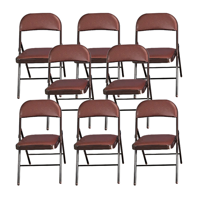 18" Wide Contemporary Desk Chair Armless Leather Office Chair