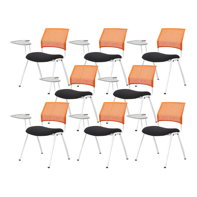 Contemporary Desk Chair Mid-Back No Wheels Armless Office Chair