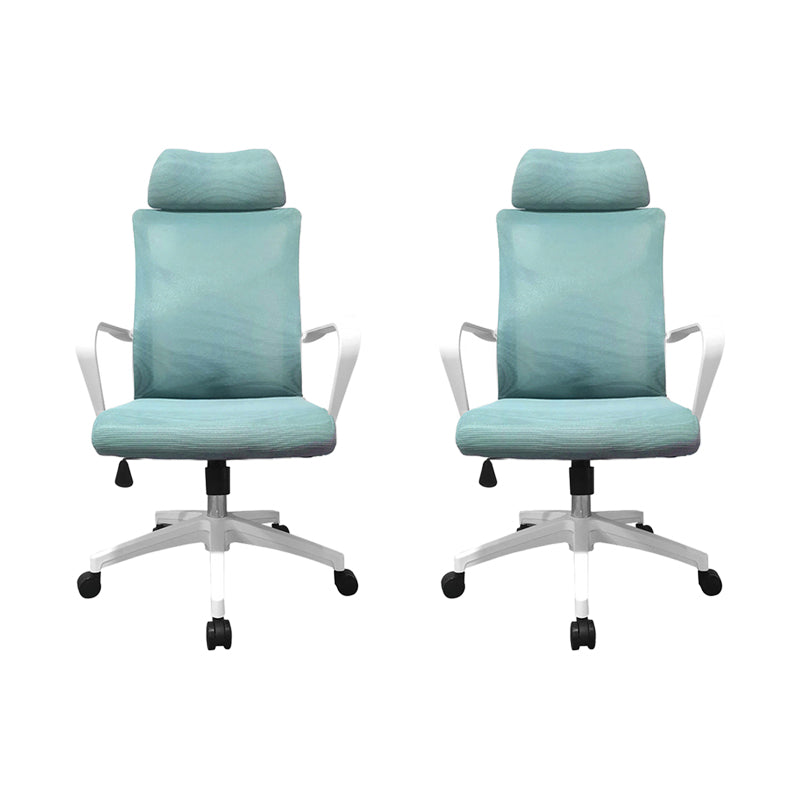 High Back Task Chair Modern Nylon Slide Arms Included Office Chair