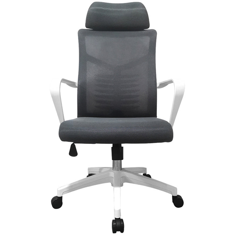High Back Task Chair Modern Nylon Slide Arms Included Office Chair
