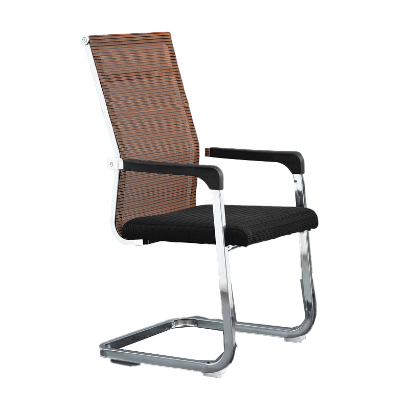 Modern Desk Chair Mesh Computer Chair Conference Chair No Wheels