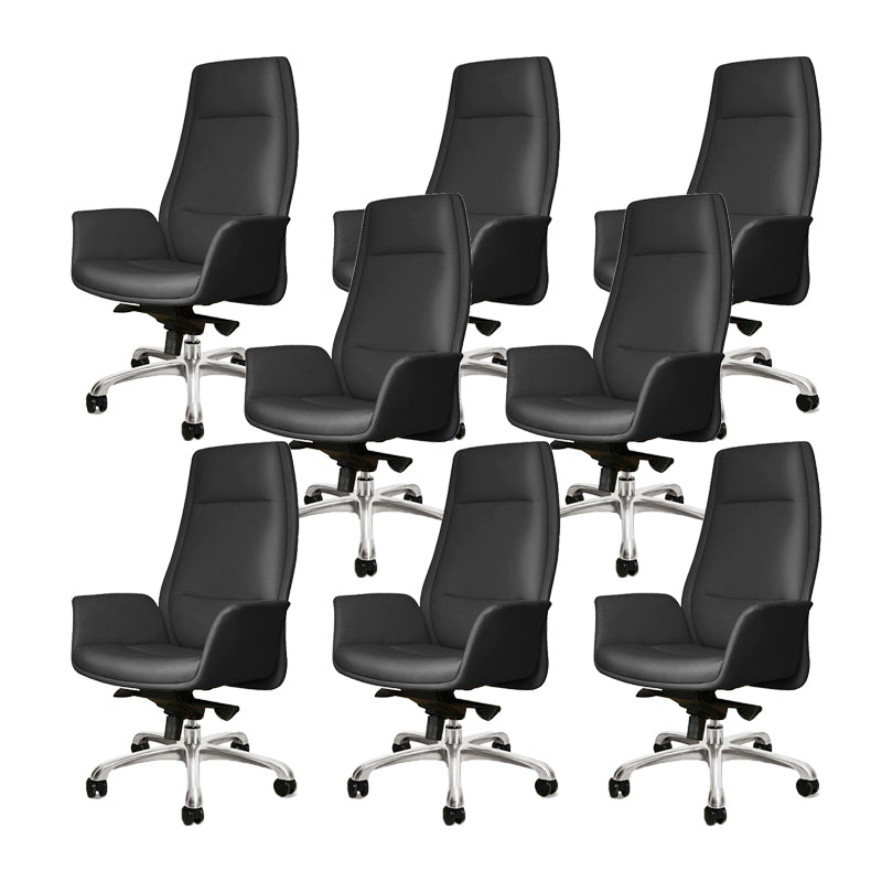27" Wide Modern Managers Chair Arms Included Leather Executive Chair