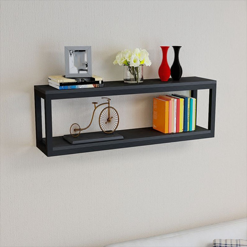 Wall Mounted Metal Bookshelf Modern Floating Bookcase with 1 Shelf