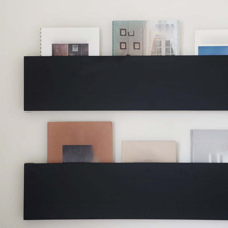 Urban Wall Unit Metal Bookshelf Black Shelf Bookcase for Living Room