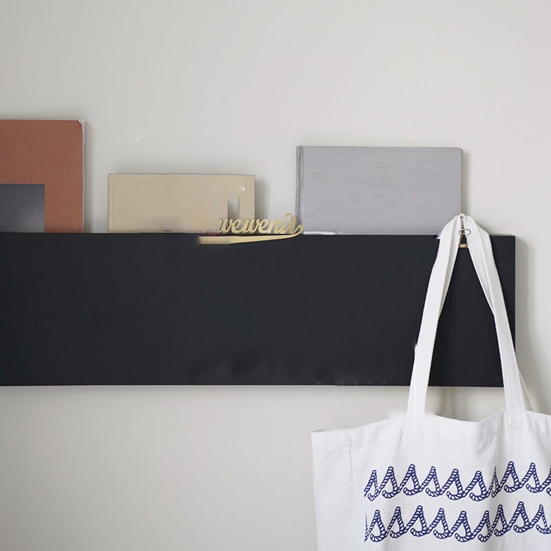 Urban Wall Unit Metal Bookshelf Black Shelf Bookcase for Living Room