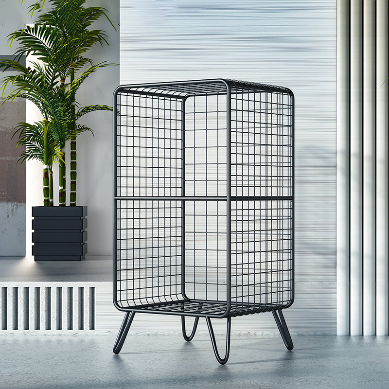 Urban Shelf Bookcase Closed Back Vertical Metal Bookshelf for Living Room