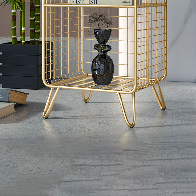 Urban Shelf Bookcase Closed Back Vertical Metal Bookshelf for Living Room