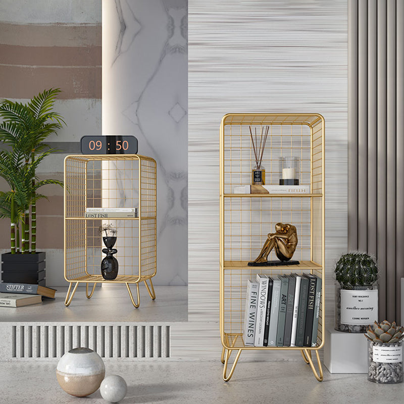 Urban Shelf Bookcase Closed Back Vertical Metal Bookshelf for Living Room