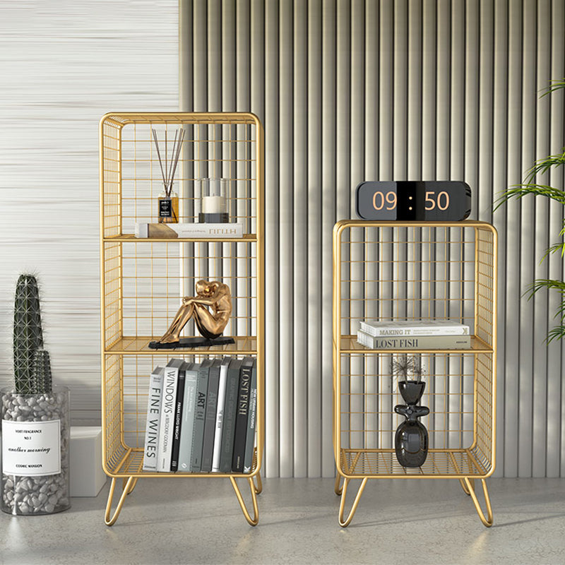 Urban Shelf Bookcase Closed Back Vertical Metal Bookshelf for Living Room