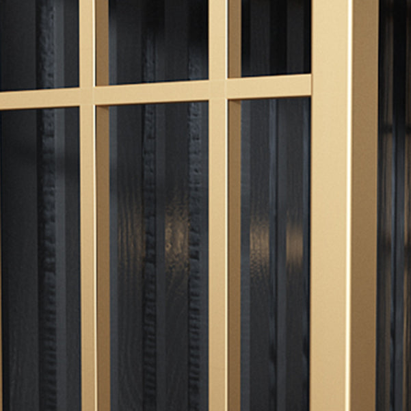 Contemporary Shelf Bookcase Open Storage Metal Bookcase with Shelves