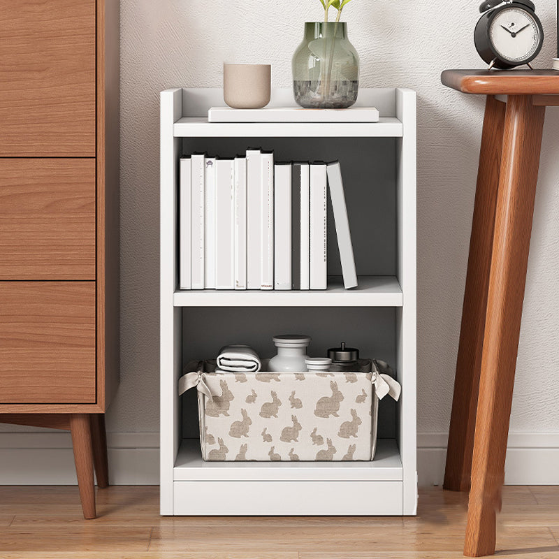 Contemporary Closed Back Shelf Bookcase Engineered Wood Bookshelf for Living Room