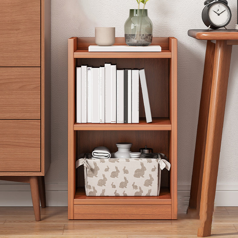 Contemporary Closed Back Shelf Bookcase Engineered Wood Bookshelf for Living Room