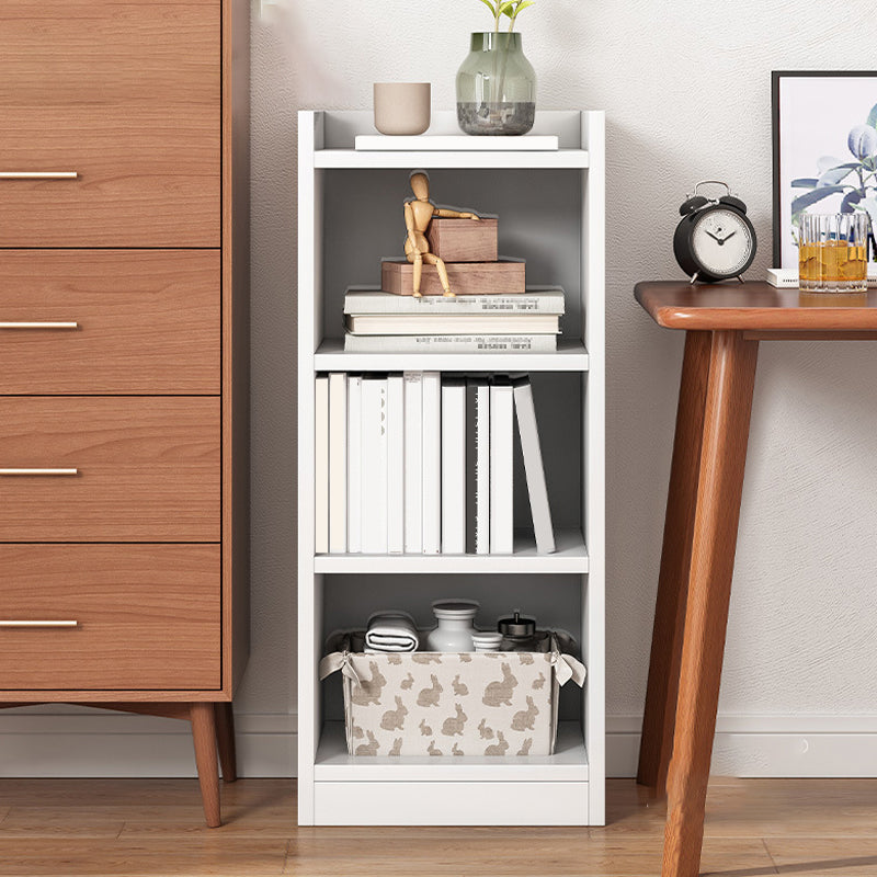 Contemporary Closed Back Shelf Bookcase Engineered Wood Bookshelf for Living Room